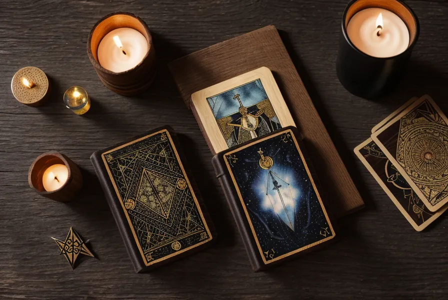 Mains brassant un jeu de tarot de Marseille dans une ambiance de librairie, pratique de voyance tarot amateur