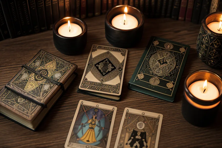Entretien d'un jeu de tarot de Marseille : les 78 cartes étalées avant un nettoyage tout en douceur