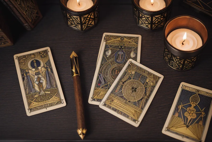 Carte de l'Empereur du Tarot de Marseille associée au chiffre 4 dans la numérologie de la maison