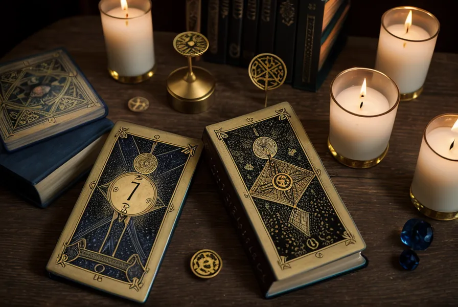 La lame du Mat posée près de chaussures de randonnée, illustration d'une lecture tarot mal interprétée