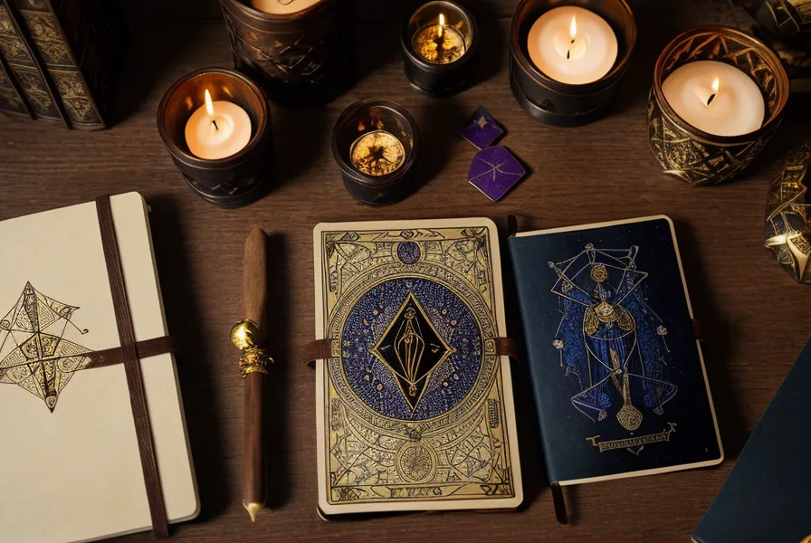 Tirage en croix au tarot de Marseille avec la carte du Diable au centre, pour une question d'orientation professionnelle.