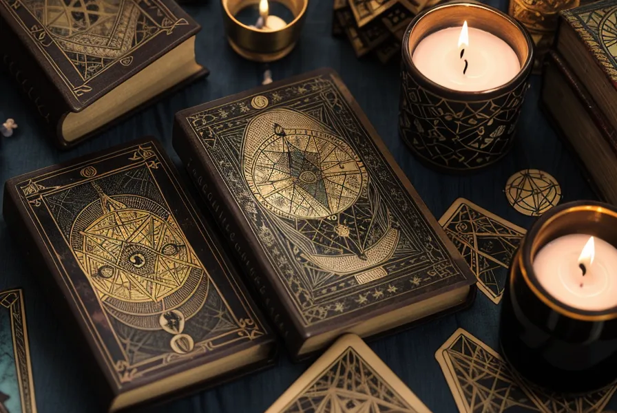 Gros plan sur une main tenant la carte du Cinq de Coupe du tarot de Marseille, interprétation symbolique de la suite des coupes