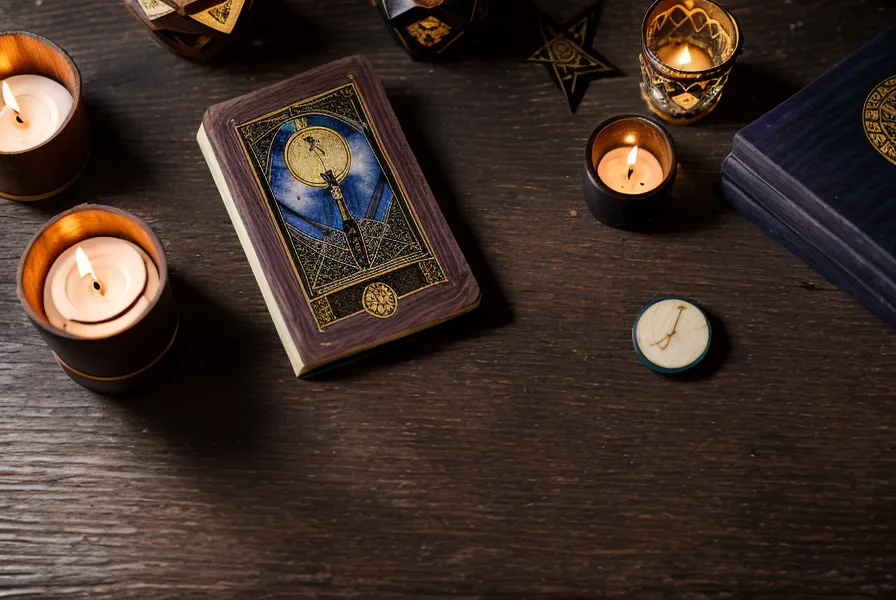 Main retournant la cinquième carte de synthèse d'un tirage en croix tarot de Marseille